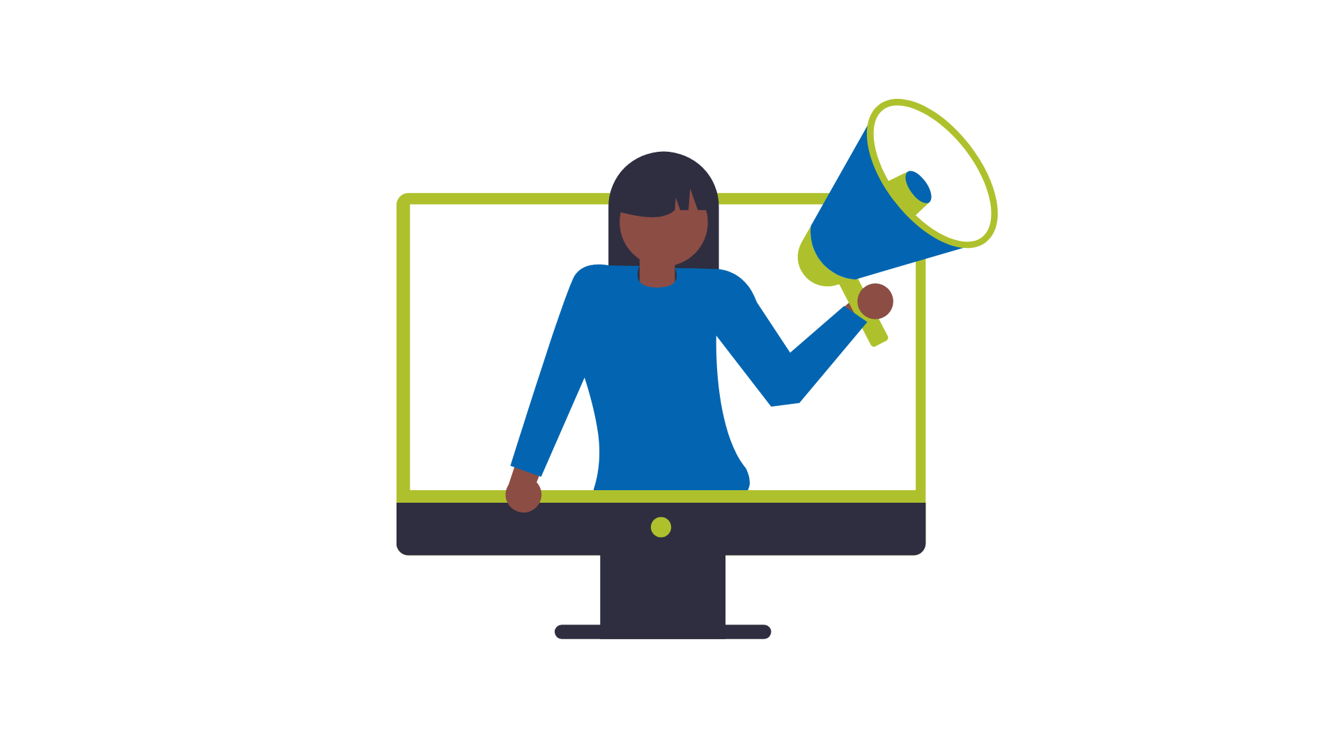 Person with Bullhorn